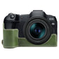 Frendorf | Voor Canon EOS R8 1/4 inch Draad PU Lederen Camera Halve Case Basis (Groen)