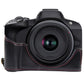 Frendorf | Für Canon EOS R50 1/4 Zoll Gewinde PU Leder Kamera Halbhülle Basis (Schwarz)