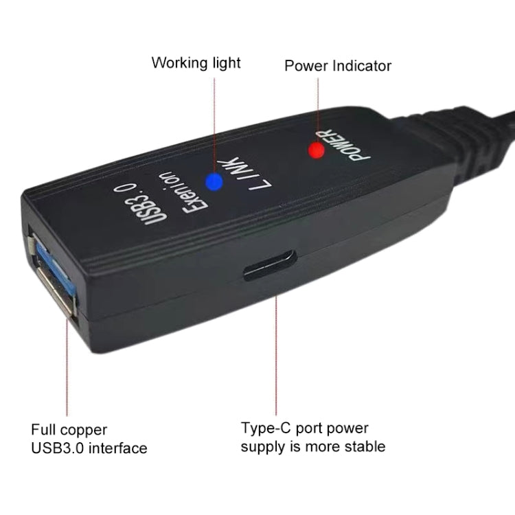 Frendorf | USB 3.0 Male to Female Super Speed Verlängerungskabel, Länge: 5m