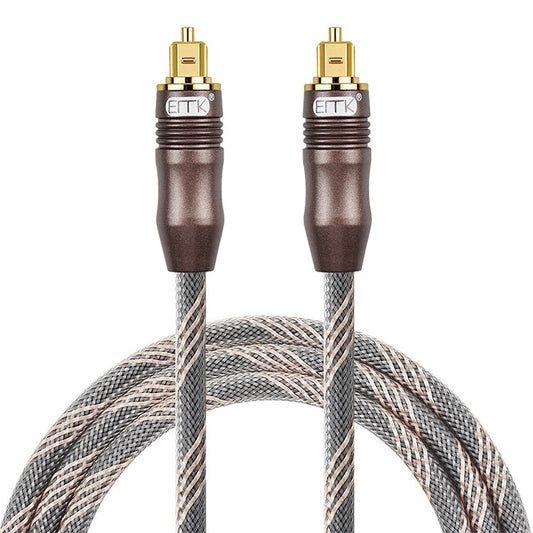 Frendorf | 20m EMK OD6.0mm Toslink Quadratanschluss zu Quadratanschluss TV Digital Audio Optisches Glasfaser Verbindungskabel