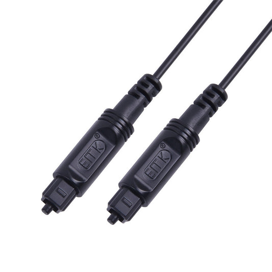 Frendorf | 25m EMK OD2.2mm Digital Audio Optical Fiber Kabel Kunststoff Lautsprecher Balance Kabel (Schwarz)
