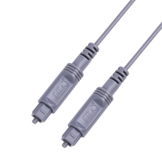 Frendorf | 30m EMK OD2.2mm Digital Audio Optisches Glasfaser-Kabel Kunststoff Lautsprecher Balance-Kabel (Silber Grau)