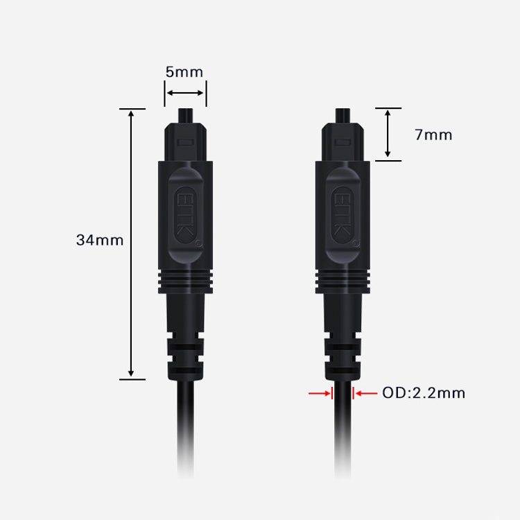 Frendorf | 30m EMK OD2.2mm Digital Audio Optisches Glasfaser-Kabel Kunststoff Lautsprecher Balance-Kabel (Silber Grau)
