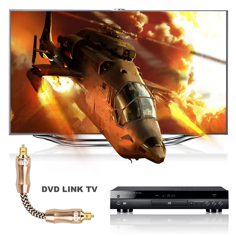 Frendorf | 15m EMK OD6.0mm vergoldetes TV Digital Audio optisches Faserverbindungskabel