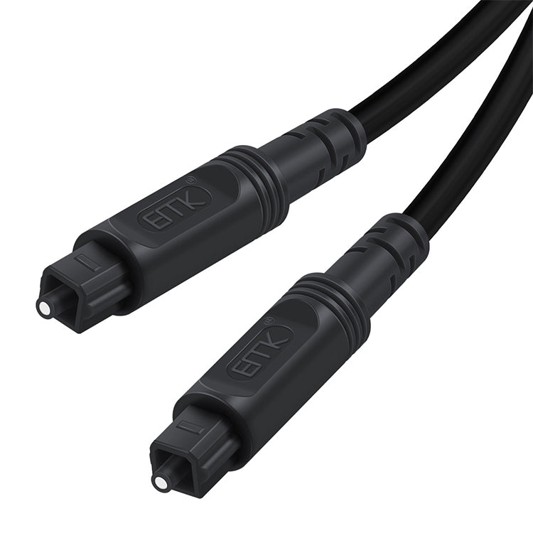 Frendorf | 25m EMK OD4.0mm Quadrat Port zu Quadrat Port Digital Audio Lautsprecher optisches Faser Verbindungskabel (Schwarz)