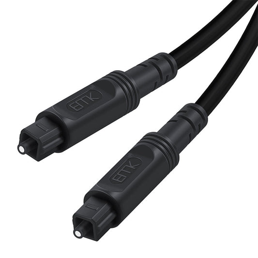 Frendorf | 25m EMK OD4.0mm Quadrat Port zu Quadrat Port Digital Audio Lautsprecher optisches Faser Verbindungskabel (Schwarz)