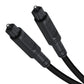 Frendorf | 25m EMK OD4.0mm Quadrat Port zu Quadrat Port Digital Audio Lautsprecher optisches Faser Verbindungskabel (Schwarz)