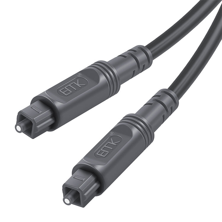 Frendorf | 25m EMK OD4.0mm Quadrat Port zu Quadrat Port Digital Audio Lautsprecher Optisches Faserkabel Anschlusskabel (Silber Grau)