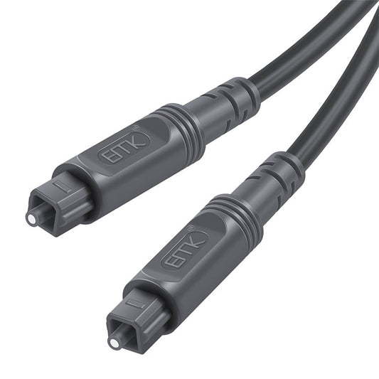 Frendorf | 25m EMK OD4.0mm Quadrat Port zu Quadrat Port Digital Audio Lautsprecher Optisches Faserkabel Anschlusskabel (Silber Grau)