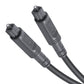 Frendorf | 25m EMK OD4.0mm Quadrat Port zu Quadrat Port Digital Audio Lautsprecher Optisches Faserkabel Anschlusskabel (Silber Grau)