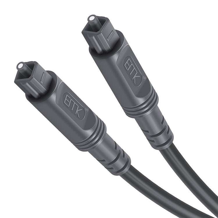 Frendorf | 25m EMK OD4.0mm Quadrat Port zu Quadrat Port Digital Audio Lautsprecher Optisches Faserkabel Anschlusskabel (Silber Grau)