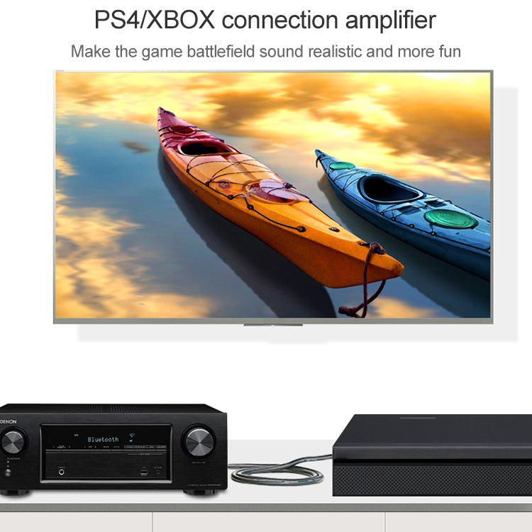 Frendorf | 25m EMK OD4.0mm Quadrat Port zu Quadrat Port Digital Audio Lautsprecher Optisches Kabel verbindung (Himmelblau)