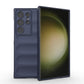 Frendorf | Für Samsung Galaxy S24 Ultra 5G Magic Shield TPU + Flanell-Handyhülle (Dunkelblau)