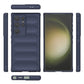 Frendorf | Für Samsung Galaxy S24 Ultra 5G Magic Shield TPU + Flanell-Handyhülle (Dunkelblau)