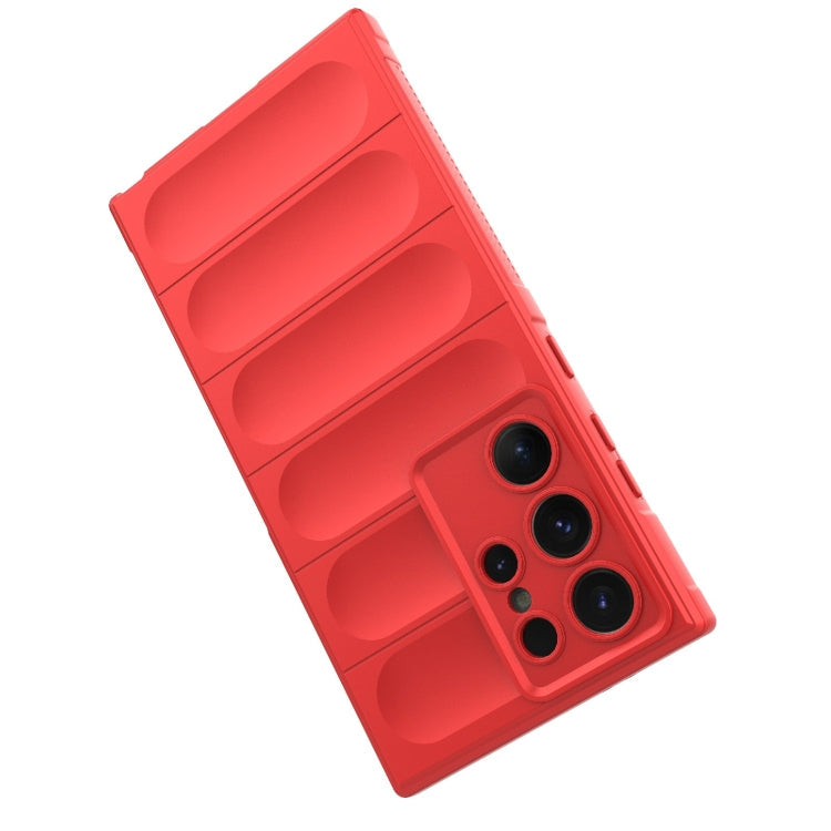 Frendorf | Für Samsung Galaxy S24 Ultra 5G Magic Shield TPU + Flanell-Handyhülle (Dunkelblau)