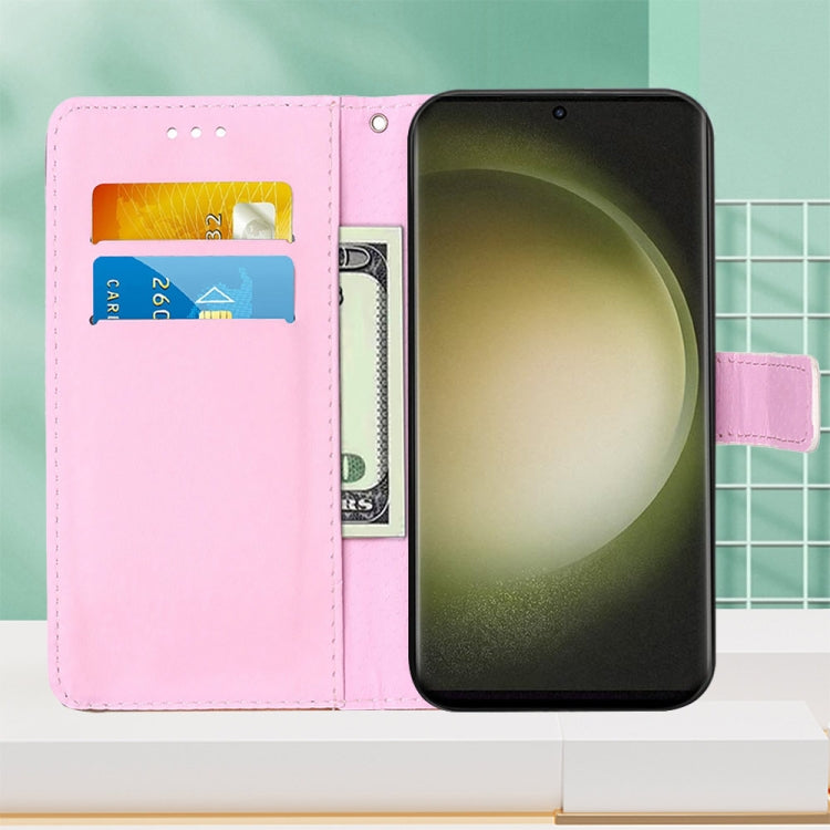 Frendorf | Für Samsung Galaxy S24 Ultra 5G Buntes Zeichnungsmuster Einfach Gewebtes Leder Telefonhülle (Baby Panda)