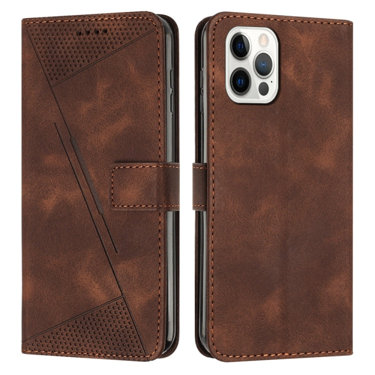 Frendorf | Für iPhone 13 Pro Max Traum Dreieck Leder Handyhülle mit Halsband (Braun)