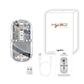 Frendorf | HXSJ T900 Transparent Magnet Drei-Modus Wireless Gaming Maus (Grau)