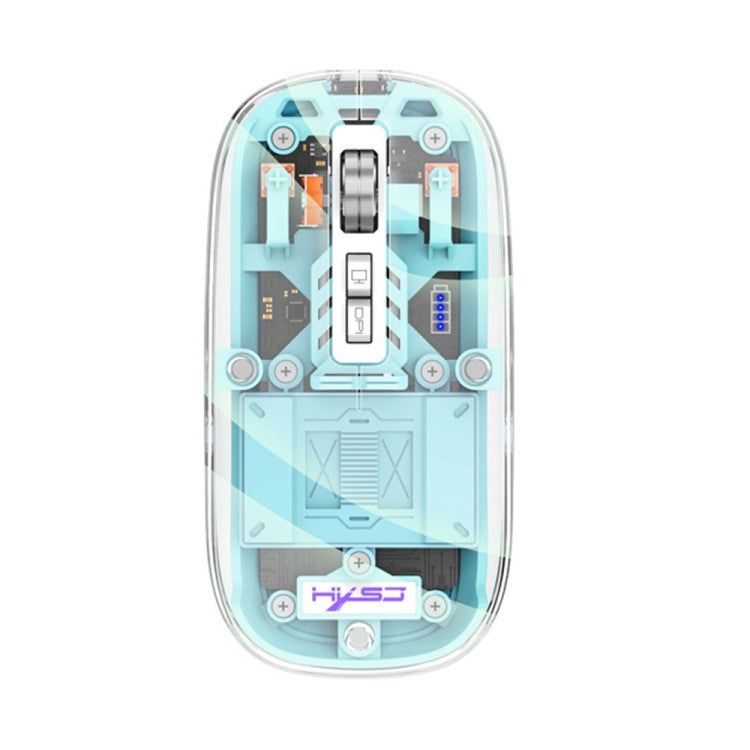 Frendorf | HXSJ T900 Transparente Magnet Drei-Modus Kabellose Gaming-Maus (Blau)