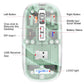 Frendorf | HXSJ T900 Transparent Magnet Three-Modus Wireless Gaming Maus (Weiß)