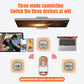 Frendorf | HXSJ T900 Transparent Magnet Three-Modus Wireless Gaming Maus (Weiß)