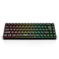Frendorf | HXSJ V200 Verdrahtete RGB Hintergrundbeleuchtete Mechanische Tastatur 68 Tasten Kappen, Kabel Länge: 1,7m (Schwarz)