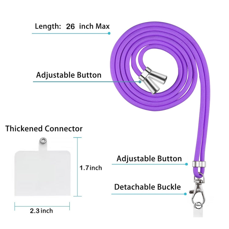 Frendorf | Für Samsung Galaxy S24 Ultra 5G Elektroplattierung IMD Splicing Dual-seitige Marmor TPU Handyhülle mit Lanyard (Dunkel lila)
