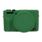 Frendorf | Für Canon PowerShot G7 X Mark III / G7X3 Weicher Silikon-Schutzcase mit Objektivabdeckung (Grün)