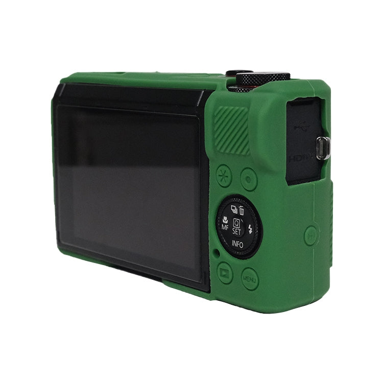 Frendorf | Für Canon PowerShot G7 X Mark III / G7X3 Weicher Silikon-Schutzcase mit Objektivabdeckung (Grün)