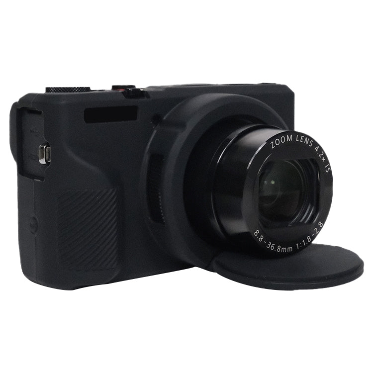 Frendorf | Für Canon PowerShot G7 X Mark III / G7X3 Weiche Silikon Schutzhülle mit Objektivabdeckung (Schwarz)