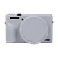 Frendorf | Für Canon PowerShot G7 X Mark III / G7X3 Weiche Silikon-Schutzhülle mit Objektivdeckel (Grau)