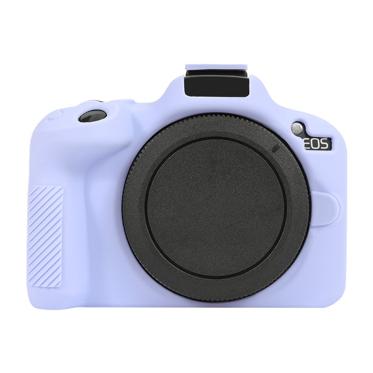 Frendorf | Für Canon EOS R50 weiche Silikon-Schutzhülle (Lavendel Lila)