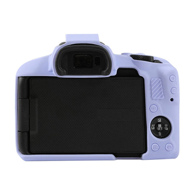 Frendorf | Für Canon EOS R50 weiche Silikon-Schutzhülle (Lavendel Lila)