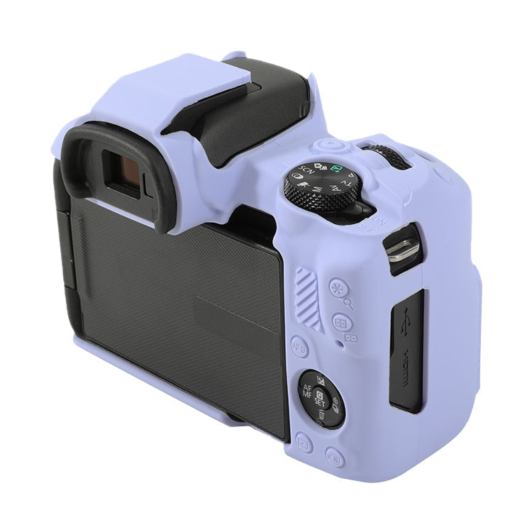 Frendorf | Für Canon EOS R50 weiche Silikon-Schutzhülle (Lavendel Lila)