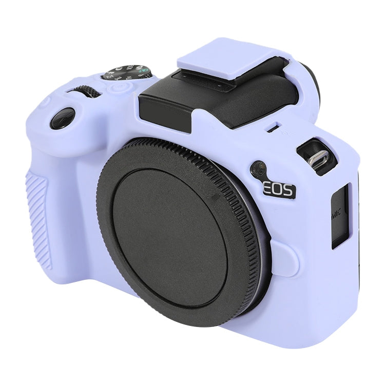 Frendorf | Für Canon EOS R50 weiche Silikon-Schutzhülle (Lavendel Lila)