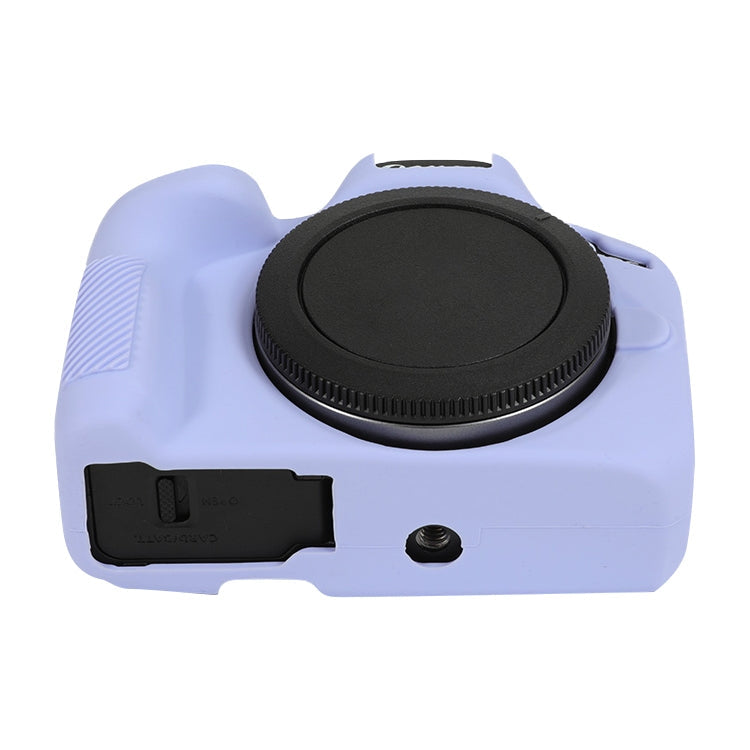 Frendorf | Für Canon EOS R50 weiche Silikon-Schutzhülle (Lavendel Lila)