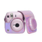 Frendorf | Für FUJIFILM instax mini 12 Laser Full Body Lederhülle Kameratasche mit Tragegurt (Rosa)