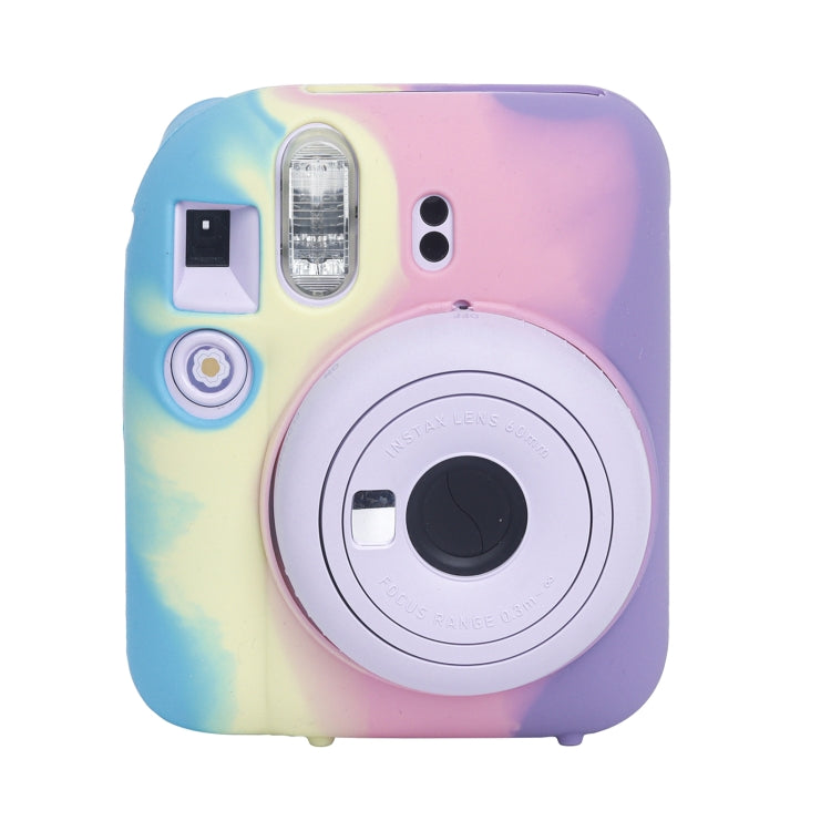 Frendorf | Für FUJIFILM instax mini 12 Weiche Silikon Kamera Schutzhülle (Dunkelblau Lila)