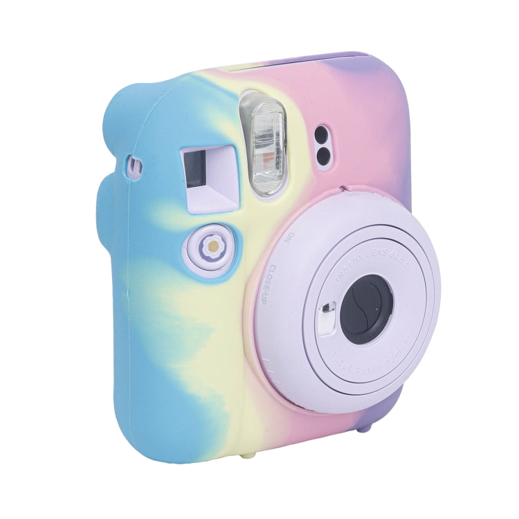 Frendorf | Für FUJIFILM instax mini 12 Weiche Silikon Kamera Schutzhülle (Dunkelblau Lila)