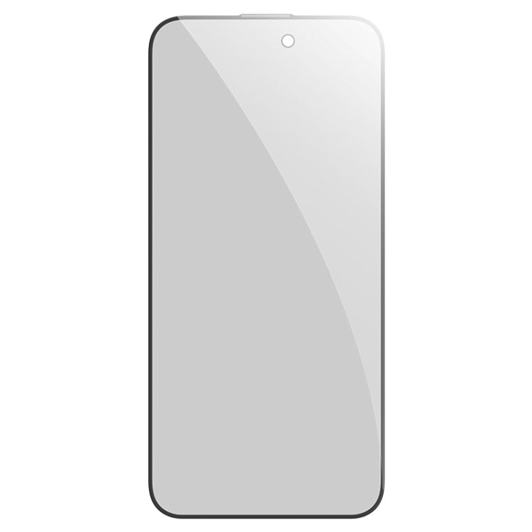 Frendorf | Für iPhone 15 Pro MOMAX 0,3 mm 3D Anti-Spy gehärtete Glasfolie (Schwarz)