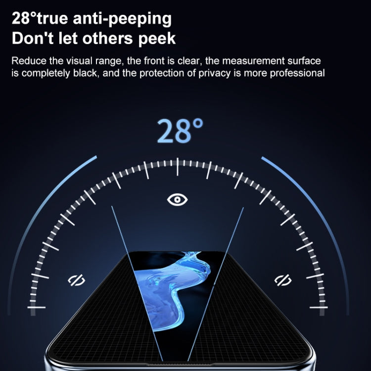 Frendorf | Für iPhone 15 MOMAX 0.3mm 3D Anti-Spy Tempered Glass Film (Schwarz)