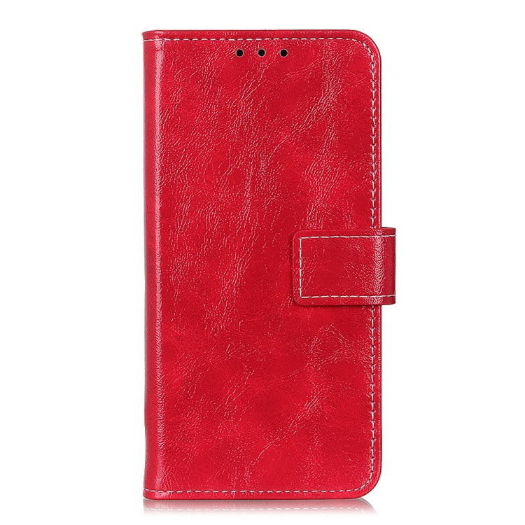 Frendorf | Für Samsung Galaxy S24 Ultra Retro Crazy Horse Textur Leder Handyhülle (Rot)