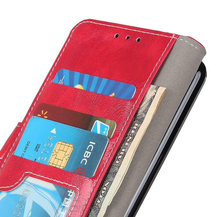 Frendorf | Für Samsung Galaxy S24 Ultra Retro Crazy Horse Textur Leder Handyhülle (Rot)