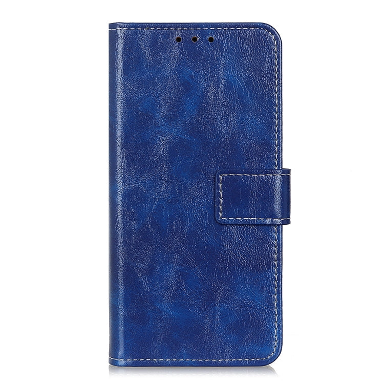 Frendorf | Für Samsung Galaxy S24 Ultra Retro Crazy Horse Textur Leder Handyhülle (Blau)