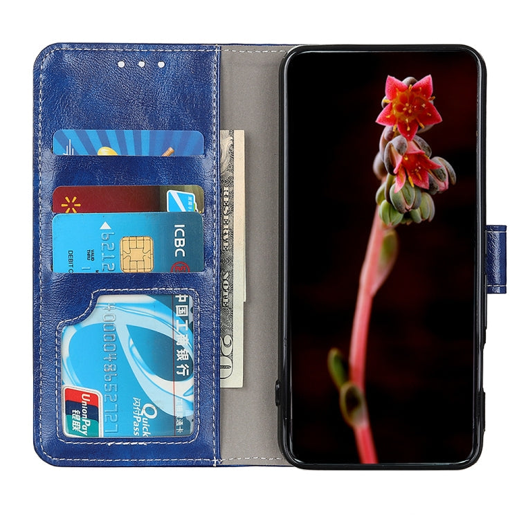 Frendorf | Für Samsung Galaxy S24 Ultra Retro Crazy Horse Textur Leder Handyhülle (Blau)