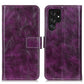 Frendorf | Für Samsung Galaxy S24 Ultra Retro Crazy Horse Textur Leder Handyhülle(Purple)