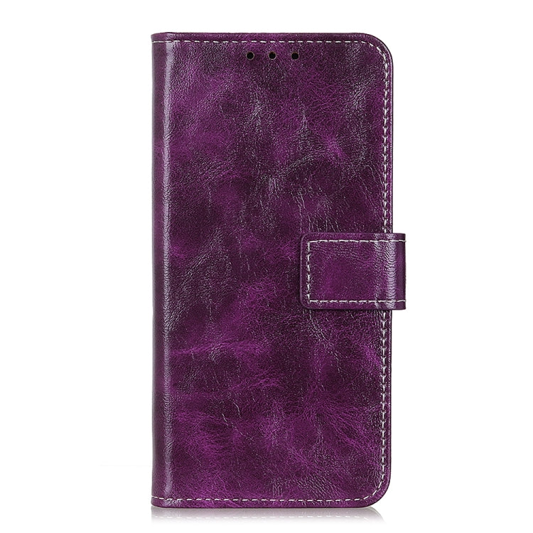 Frendorf | Für Samsung Galaxy S24 Ultra Retro Crazy Horse Textur Leder Handyhülle(Purple)