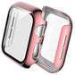 Frendorf | Für Apple Watch Series 5 & 4 40mm Vollständig Abdeckende Plattierung Glas Gehäuse (Rosa)