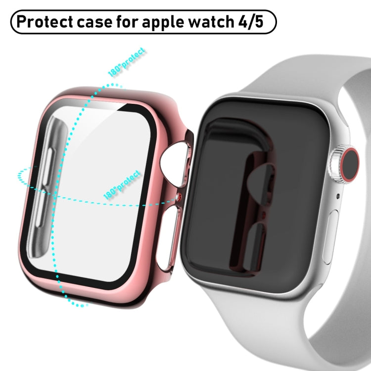 Frendorf | Für Apple Watch Series 5 & 4 40mm Vollständig Abdeckende Plattierung Glas Gehäuse (Rosa)
