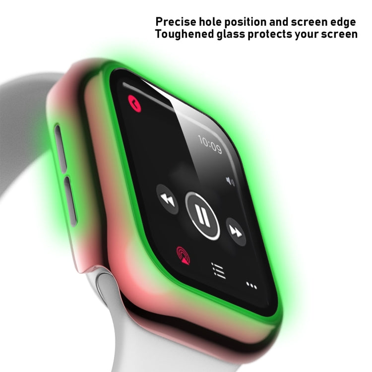 Frendorf | Für Apple Watch Series 5 & 4 40mm Vollständig Abdeckende Plattierung Glas Gehäuse (Rosa)